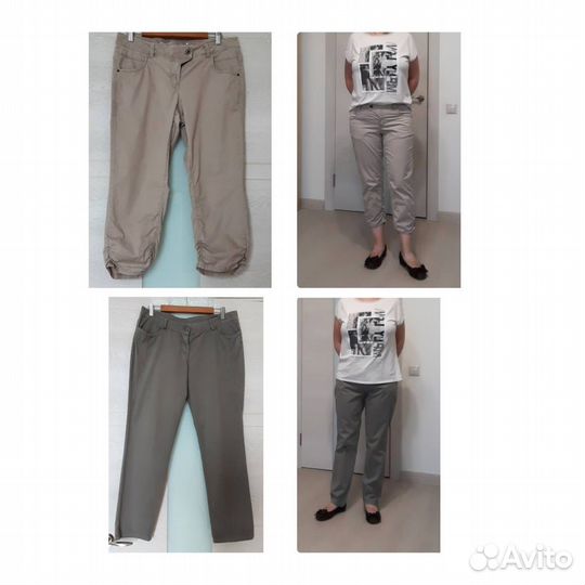 Летние женские брюки TOM Tailor р 46-50(2 пары)