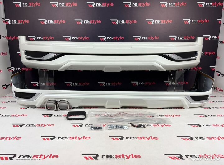 Обвес Toyota Land Cruiser 200 с 16г Белый D2331