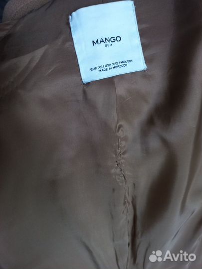 Пальто Mango, размер 38-40, шерсть