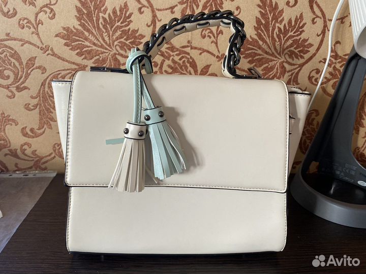 Сумка сэтчел белая молочная новая