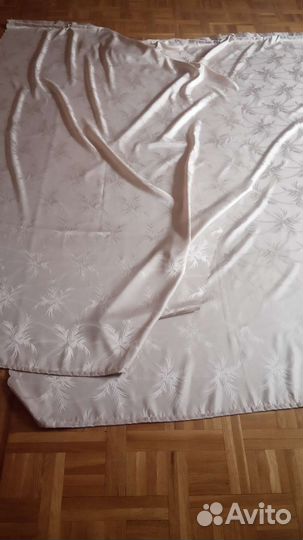 Шторы бежевые 150см на 245см,цена за 2шт