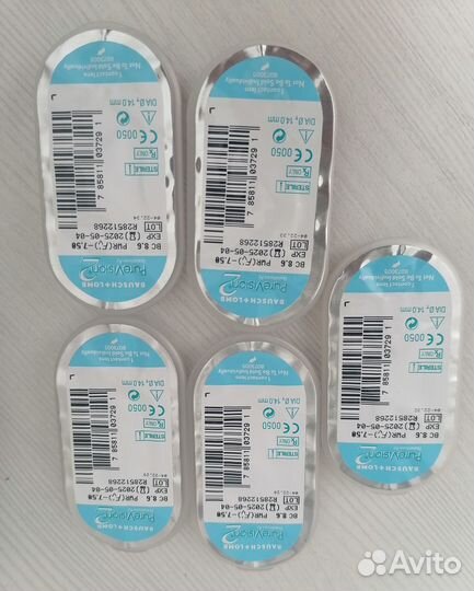 Линзы контактные -7.5 (4шт)