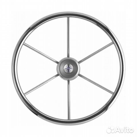 Рулевое колесо leader inox нержавеющий обод серебр