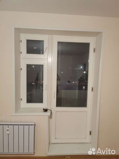 Оконный блок с балконной дверью