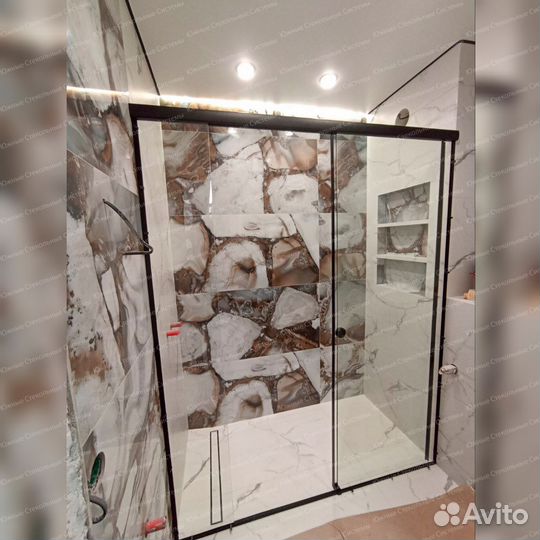 Душевое стеклянное ограждение на заказ