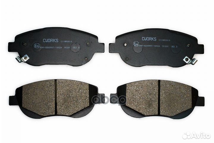 Тормозные колодки передние, NAO C11NR0010 cworks