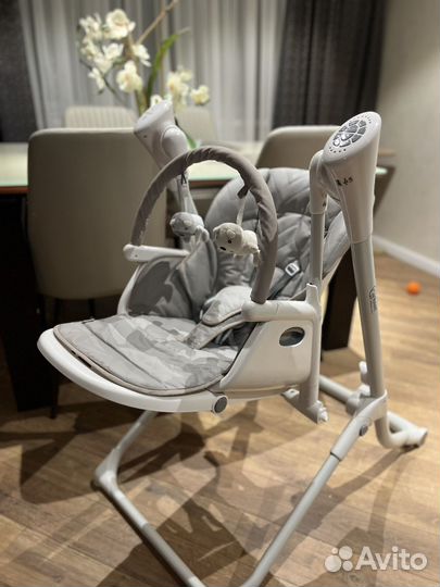 Стульчик для кормления-качели 2в1 rant melody