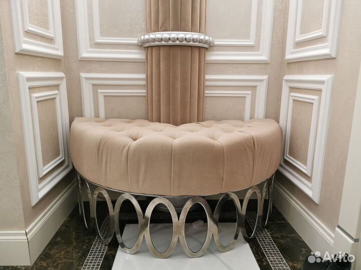 Каретная стяжка, мягкие панели прихожая