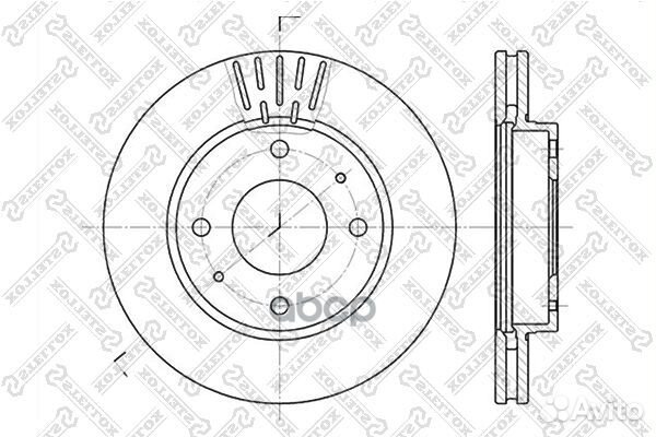 6020-3411V-SX диск тормозной передний\ Hyundai