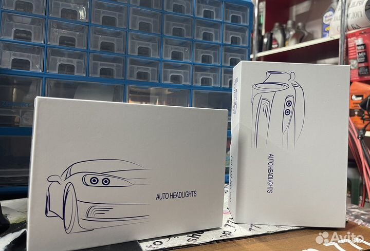 Линзовые лампочки H4