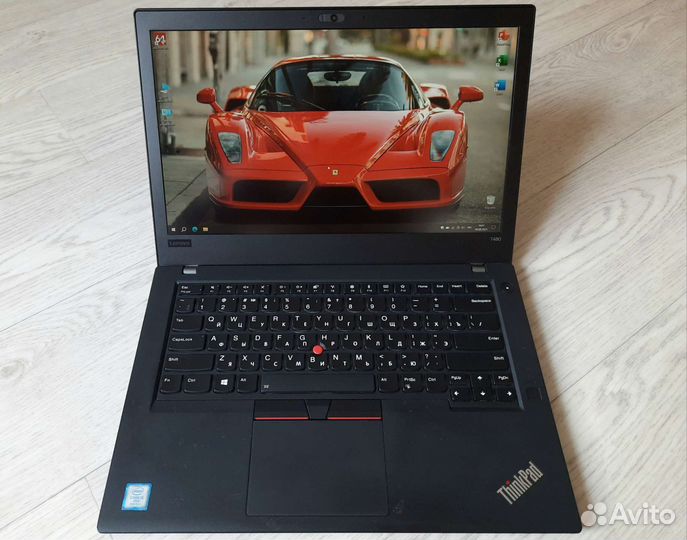 ThinkPad T480 IPS i5-8350 16GB SSD 2акб