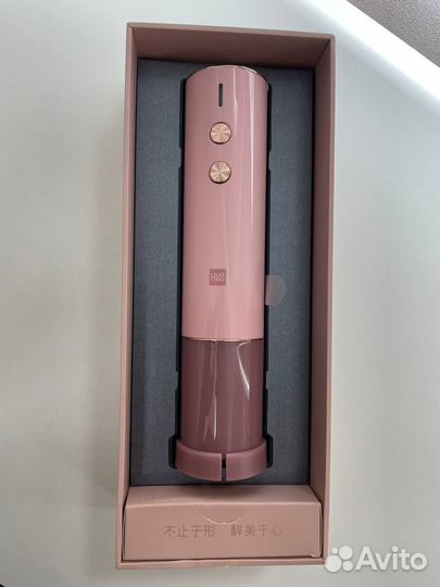 Электрический штопор HuoHou розовый