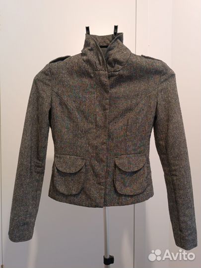 Жакет люрикс мешковина