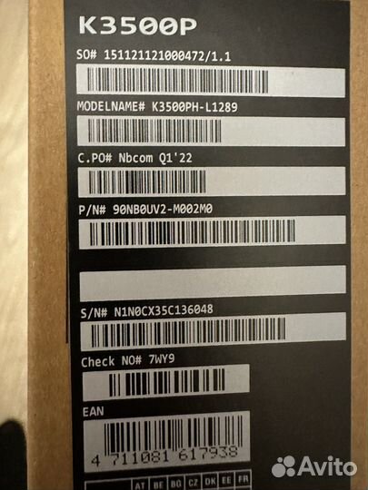 Asus Vivobook Pro oled i511300H\16GB\512GB\GTX1650