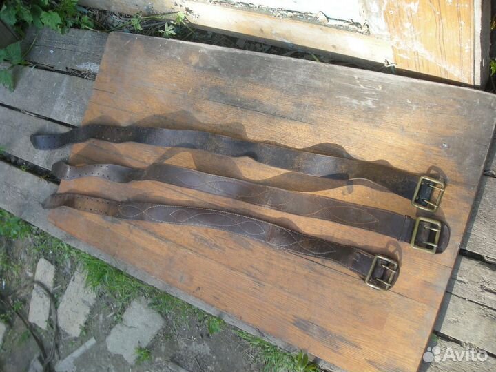 Ремень Love Moschino Levis кожаный офицерский