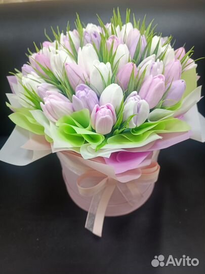 Тюльпаны из мыла