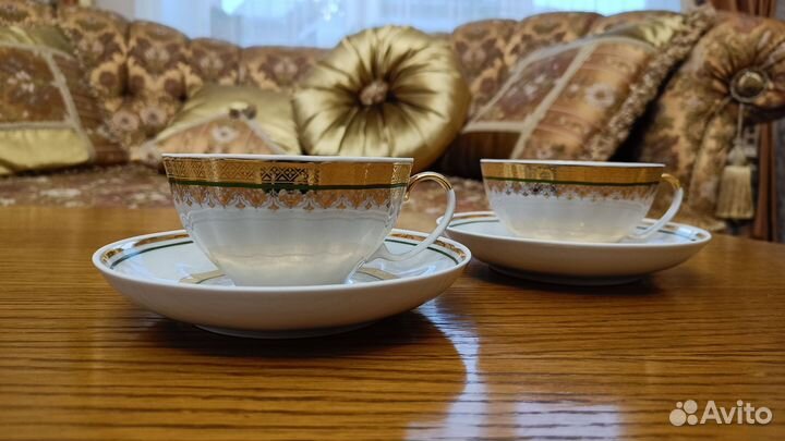 Сервиз чайный 15 предм. Белый лебедь Ожерелье