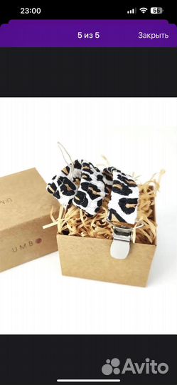 Холдер из муслина держатель пустышки