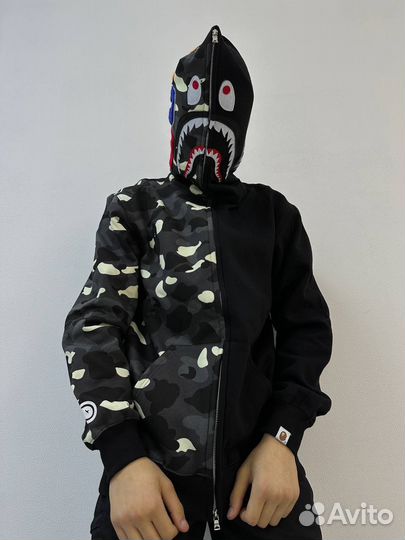 Зип Худи Bape Shark