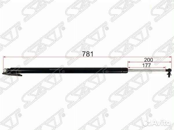 Амортизатор крышки багажника mitsubishi delica/space gear/L400 94-06 LH