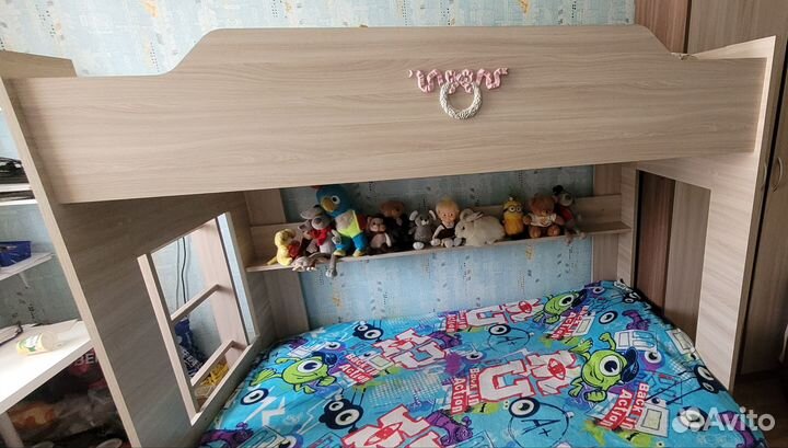 2х ярусная кровать с диваном