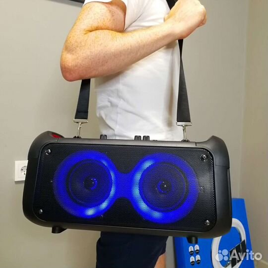 Беспроводная блютуз колонка на ремне