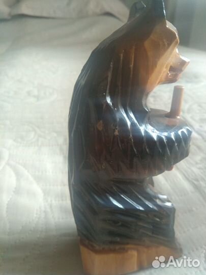 Фигурка деревянная мишка СССР