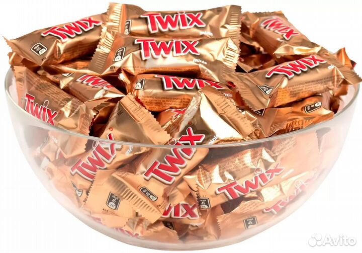 Шоколадные конфеты Twix Minis, Печенье карамель, К