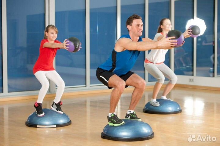 Балансировочная полусфера для фитнеса