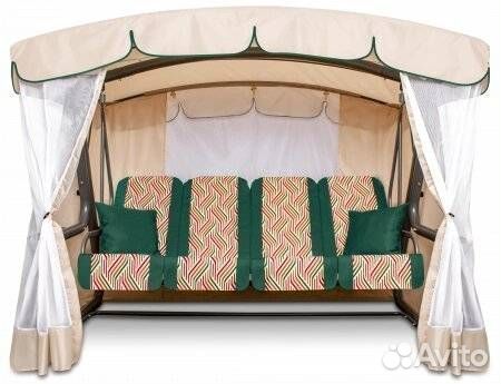 Садовые качели эдем премиум 76 Зеленые