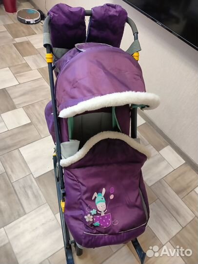 Детские санки коляска nika