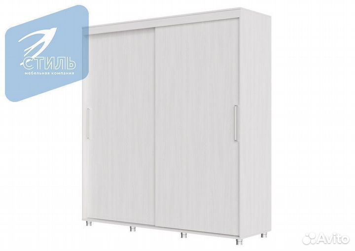 Шкаф-купе Прайм без зеркал 2.0 м Ясень Анкор светл