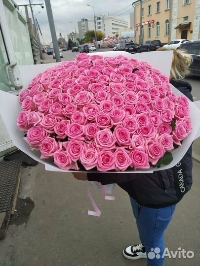 Розы 101 штука 70 см бесплатная доставка