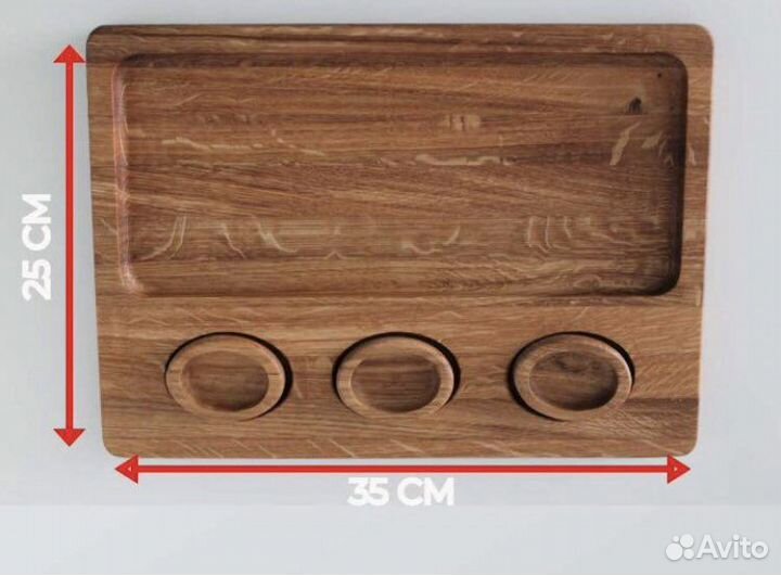 Деревянная тарелка для стейка оптом