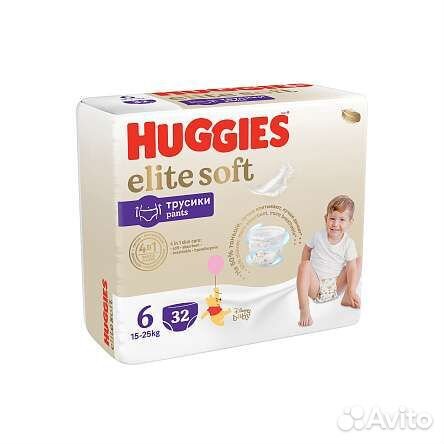 Подгузники-трусики huggies Elite Soft 6, 15–25кг