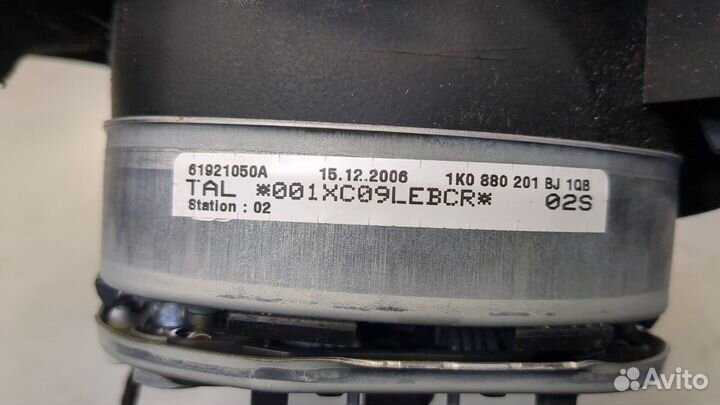 Подушка безопасности водителя Volkswagen Golf Plus, 2007