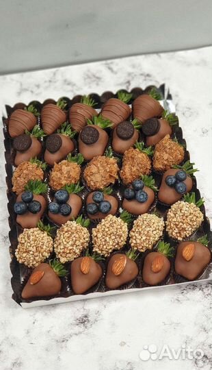 Клубника в шоколаде, клубничный букет