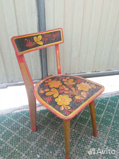 Детский стульчик хохлома