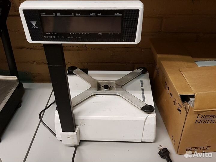 Весы с печатью digi SM-100. б.у