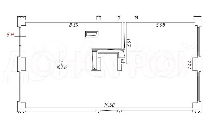 Сдам торговое помещение, 107.1 м²