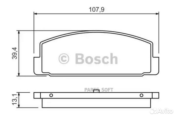 Bosch 0986424295 Колодки торм. зад