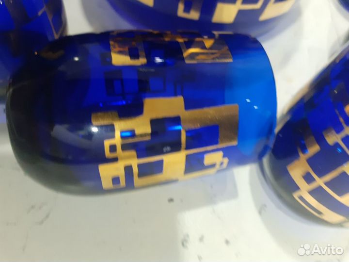 Графин с рюмками Чехия винтаж