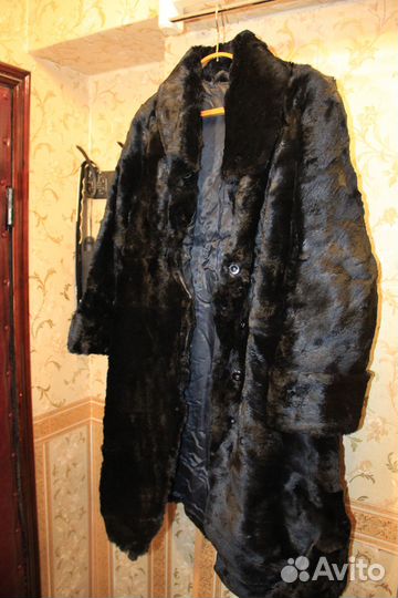 Шуба из меха кролика (стриженая под котик)