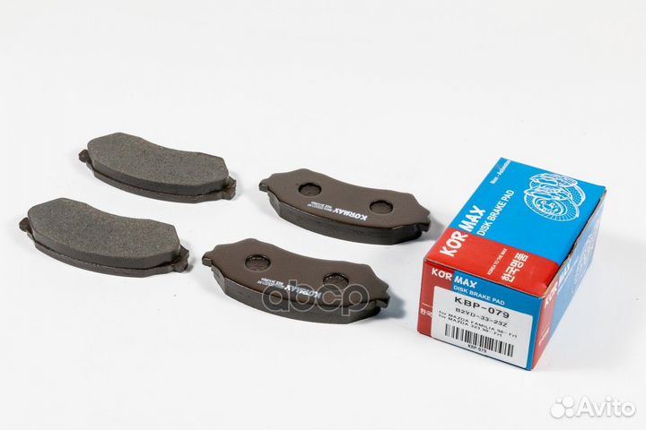 Колодки тормозные, передние (с антискрипной