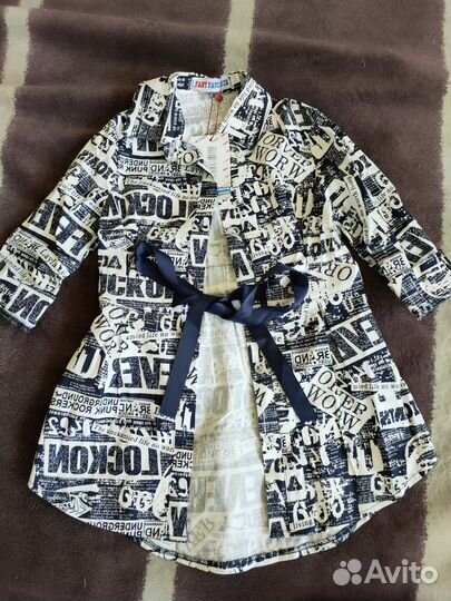 Рубашка для девочки,новая 122р