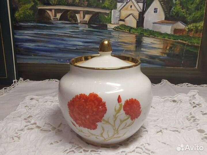 Сахарница фарфор, тернопольский фарфоровый завод