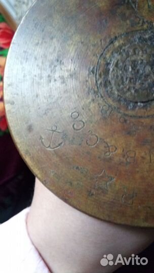 Старинный Латунный подсвечник сувенирный СССР