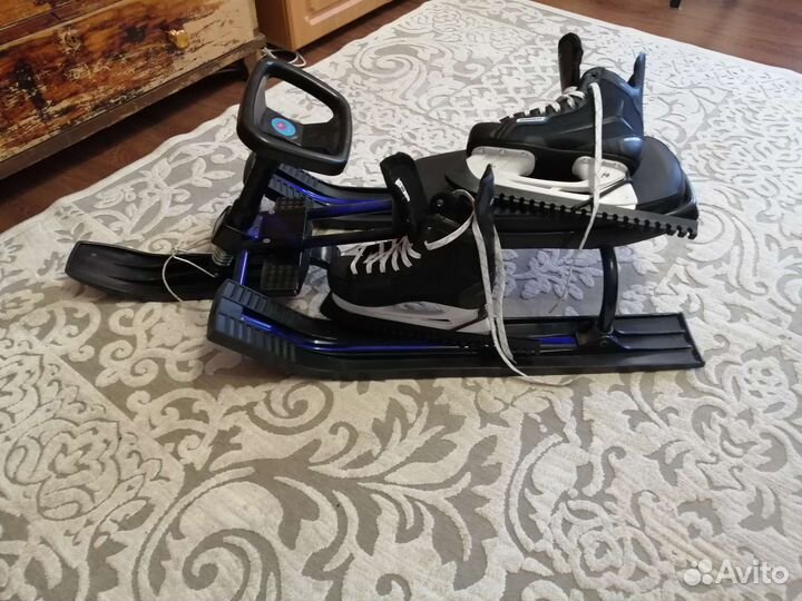 Снегокат и коньки