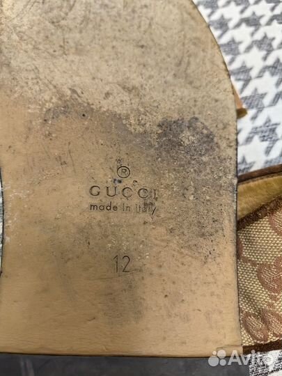 Шлепанцы мужские Gucci