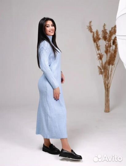 Платье вязаное оверсайз